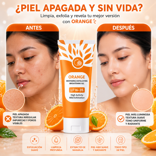 Gel Exfoliante Facial - Enzimas de Naranja